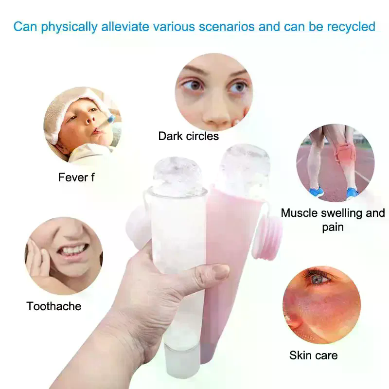 Face Ice Roller Puffiness - ถาดซิลิโคนรูปทรงลูกบาศก์ สำหรับนวดหน้าด้วยน้ำแข็ง ใช้ซ้ำได้ ช่วยลดอาการบวม บำรุงผิว และเพิ่มประสิทธิภาพในการนวดหน้า