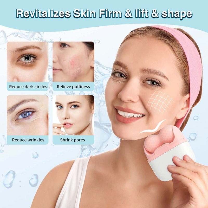 ลูกกลิ้งน้ำแข็งแบบสองหัวสำหรับ - Face Ice Roller Puffiness บทวิจารณ์และราคา