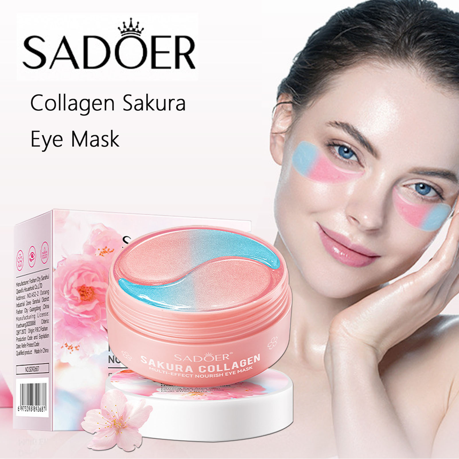 แผ่นมาส์กใต้ตาคอลลาเจนซากุระ 6 - Collagen Under Eye Patches บทวิจารณ์และราคา