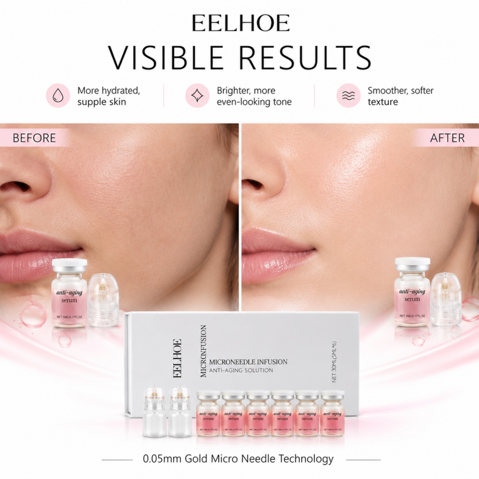 ชุดเซรั่มไมโครนีดเดิล 0.2 มม.  - Hyaluronic Acid Facial Serum บทวิจารณ์และราคา
